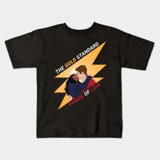West Allen: The Gold Standard is Power of Love (Dark) Kids T-Shirt